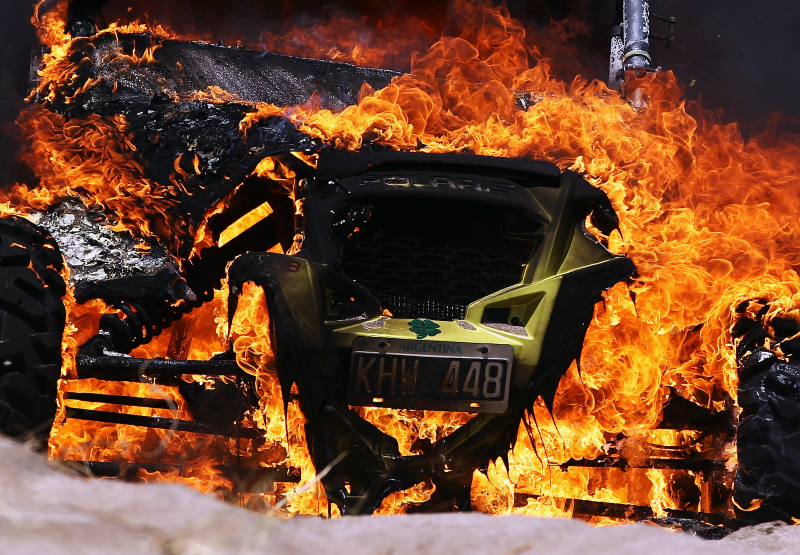 Illustration for article titled The Dakar Race Looks Pretty Much Like A Post-Apocalyptic Hellscape